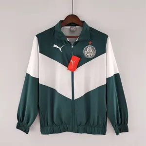 22-23 Palmeiras Windbreaker White-Green