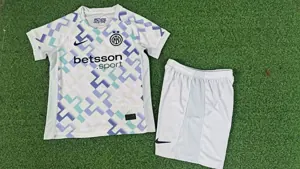 25-26 Inter Milan Away Kid Kits Player Version Youth Apparels AAAAJersey Supply Yupoo