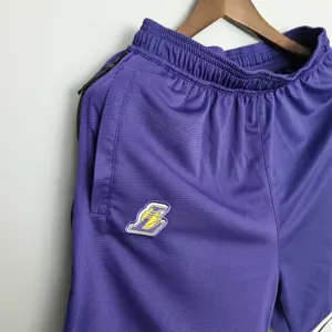 2022 Los Angeles Lakers NBA US Training Shorts Purple 1