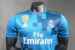 17-18 Real Madrid Third Away Retro Kit Vintage Player Version Sino Shirt AAAAJersey Dropship Yu 3