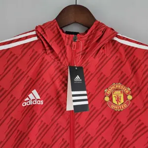 2022 Manchester United red-white edge Windbreaker 1