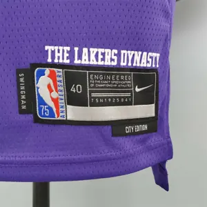 2022 75th Anniversary James #6 Lakers City Edition Purple 5
