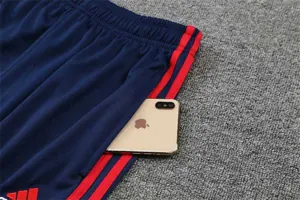 Polo Bayern sapphire blue and red three sides 12