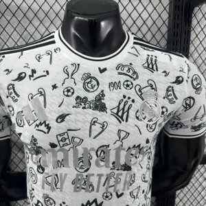 25-26 Real Madrid White Silver Special Edition Kit Player Version Soccer AAAAJersey Supplier Yu 4