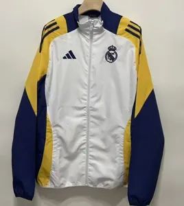 25-26 Real Madrid White Windbreaker Jackets