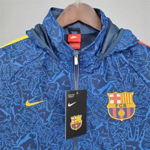 21-22 Barcelona blue Camouflage Windbreaker 7