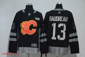 Calgary Flames ice hockey jersey M-3XL 卡加利火焰队冰球服