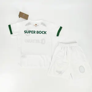 24-25 Sporting CP Away Kid Kits Youth Apparels AAAAJersey Wholesale Yupoo-1 3