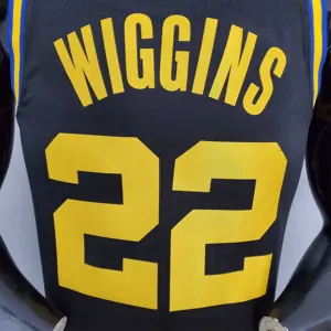 2022 75th Anniversary Wiggins #22 Warriors City Edition Black 4