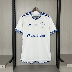 24-25 Cruzeiro Away Kit with All Sponsors Best Wholesale Yupoo 8