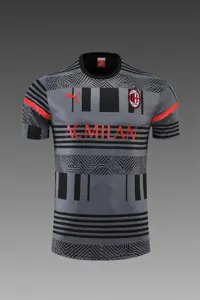 22-23 AC Milan Training Suit Short Sleeve Kit Grey 10