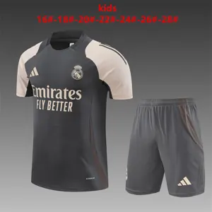 24-25 Real Madrid Kids Training Soccer Jerseys Football Shirts