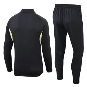 25-26 Real Madrid Training Kits Long Black Football Tracksuits 2