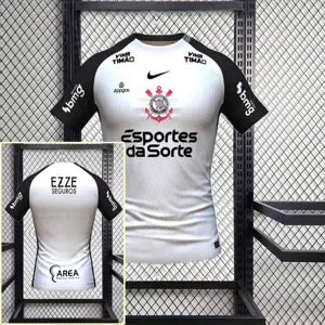 25-26 All sponsor Corinthians Home Kit kit Soccer AAAAJersey Yupoo S-2XL