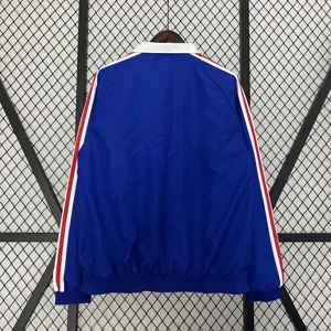 2024 France Reversible Windbreaker White&Blue Double-Sides Jacket Soccer Jerseys For Sale 3