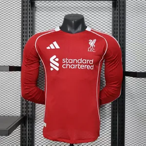 25-26 Liverpool Home Player Version Kit Football Long Sleeve Sino Shirt Sino AAAAJersey Supply Yupoo