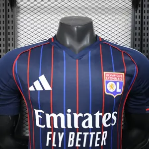 25-26 Lyon Away Kit Player Version Black Shirt Sport AAAAJersey Yupoo 5