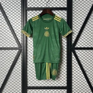 2025 Mexico Gold Cup Kid Kits Green Special Edition Youth Apparels AAAAJersey Supply Yupoo