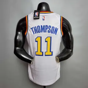 Thompson #11 Golden State Warriors Retro white 3