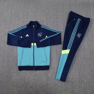 24-25 Ajax Blue&Navy Tracksuit Long Jacket Suits 1