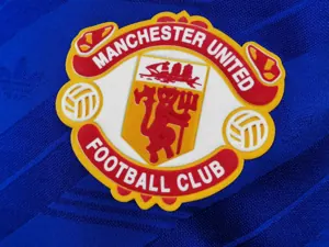 86-88 Manchester United away blue long sleeve player version 8