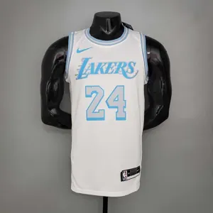 New Lakers Bryant #24 Crew Neck Retro Limited Edition White 7