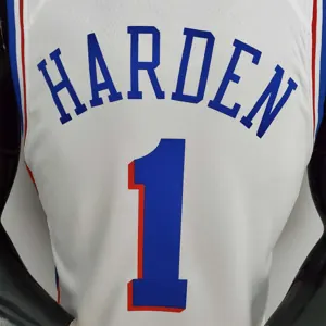 76ers Harden #1 V-Neck White 4