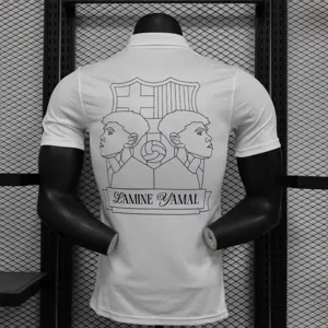 24-25 Barcelona Lamine Yamal 304 White Special Player Version Shirt AAAAJersey Supplier Yupoo 2