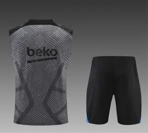 22-23 Barcelona vest training suit kit grey 5