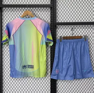 25-26 Barcelona Color Special Edition Kid Kits Youth Apparels Soccer AAAAJersey Yupoo 1