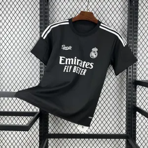 26-27 Mens Real Madrid Lifestyle Football Black T-Shirt AAAAJersey Wholesale Yupoo