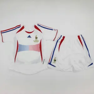 2006 France Away Retro Kid Kits Youth Apparels Soccer AAAAJersey Yupoo