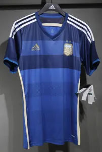 2014 Argentina World Cup Away Retro Kit Vintage Player Version Sino Shirt AAAAJersey Dropship Y