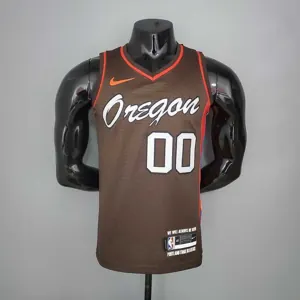 2021 ANTHONY#00 Trail Blazers City Edition Brown
