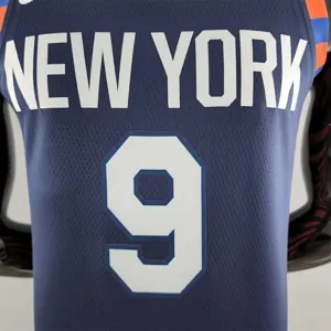 New York Knicks Barrett #9 Striped NBA Jersey 8