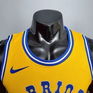 Retro version DURANT#35 Golden State Warriors yellow 1