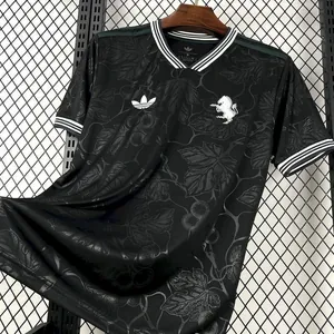 25-26 Juventus Third Kit Black Footba T-Shirt AAAAJersey Cheap Yupoo 7