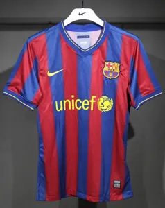 09-10 Barcelona Home Retro Kit Vintage Player Version Sino Shirt AAAAJersey Dropship Yupoo