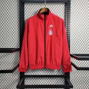 2024 Argentina Red and Black Reversible Windbreaker Double-Sides Jacket Supllier Yupoo 2