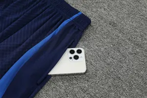 2022 France Training Suit Short Sleeve Kit Blue 12