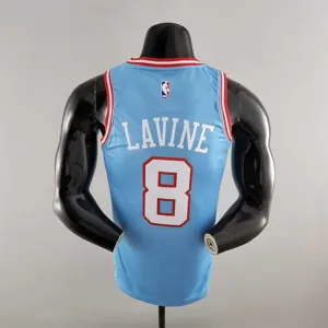 Chicago Bulls LAVINE #8 Blue NBA Jersey 6