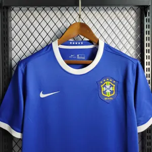 2006 Retro Brazil Away S-XXL Cheap Football Kit 4