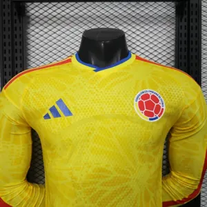 2026 World Cup Colombia Home Kit Player Version Long Sleeve Shirt Football AAAAJersey Yupoo 3