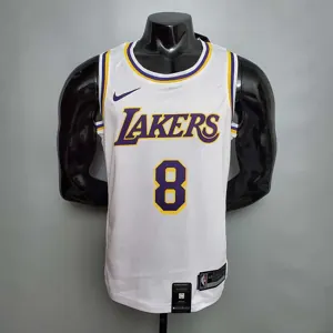 New Bryant #8 Lakers Round neck white 8