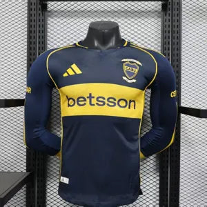 25-26 Boca Junior Home Kit Player Version Shirt Long Sleeve AAAAJersey Yupoo