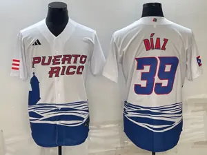 White Puerto Rico 2023 World Cup Baseball Jerseys 15