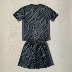 2024 France Goalkeeper Black Adults And Kid Kits UEFA Euro Children Sets Football Replicas Yupo 1