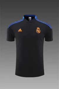 Real Madrid Polo black with yellow-logo 11