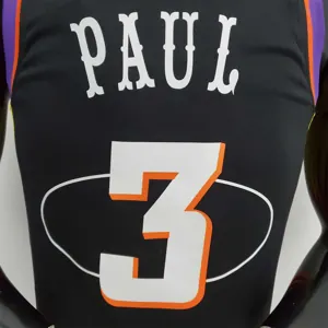 2022 Season Paul #3 Suns City Edition Black NBA Jersey 5