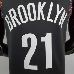 brooklyn#21 Brooklyn Nets City version black 7